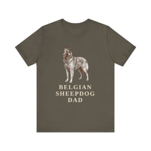 Belgian Sheepdog Dad Shirt, Vintage Dog Sketch Tee, Dog Dad Gift