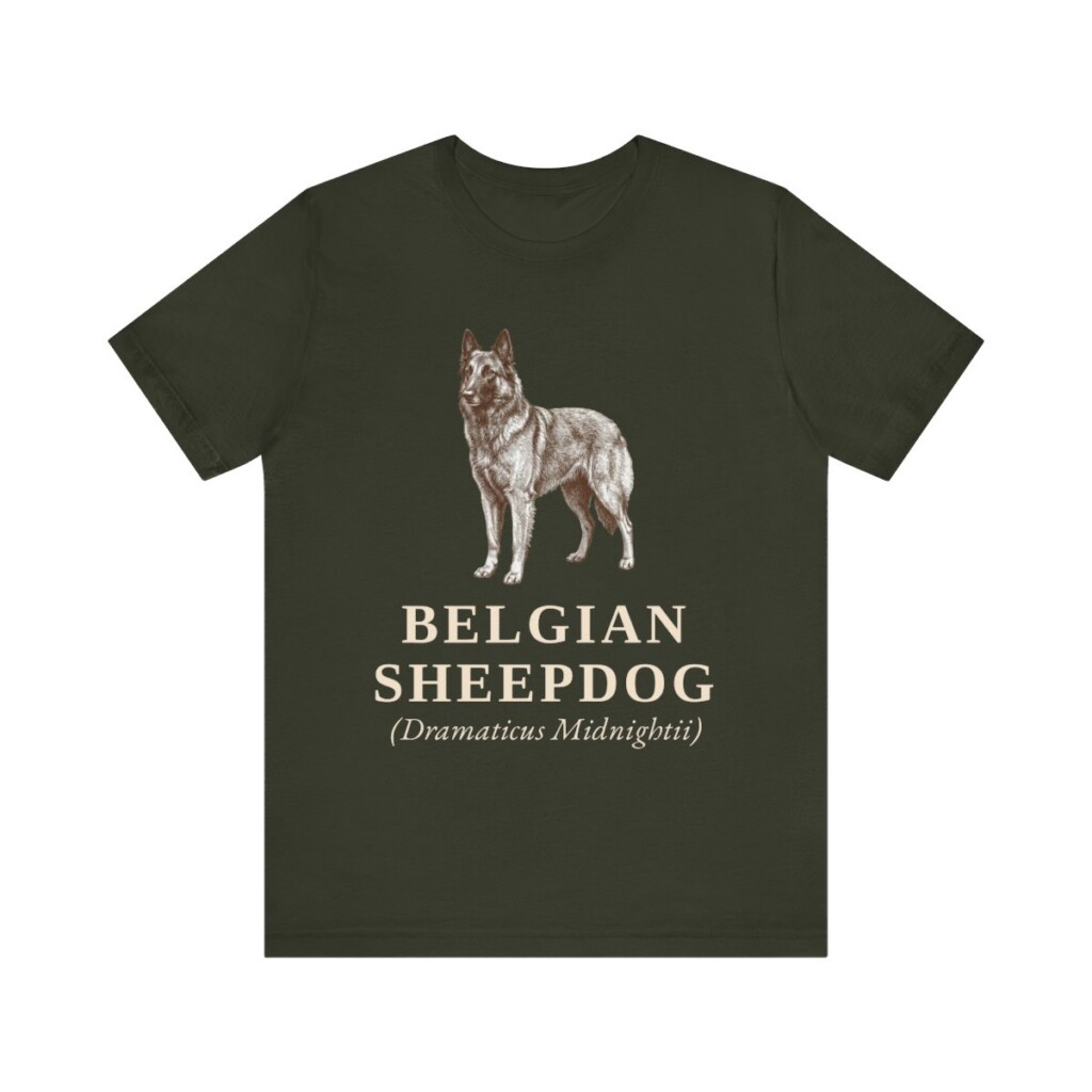 Belgian Sheepdog Latin Shirt, Vintage Dog Sketch Tee, Dog Latin Gift Belgian Sheepdog Latin Shirt, Vintage Dog Sketch Tee, Dog Latin Gift