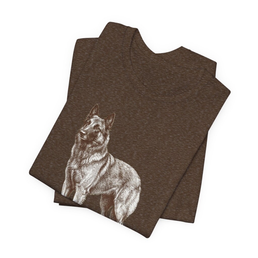 Belgian Sheepdog Shirt, Vintage Dog Sketch Tee, Dog Lover Gift