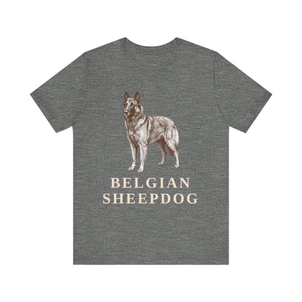 Belgian Sheepdog Shirt, Vintage Dog Sketch Tee, Dog Lover Gift