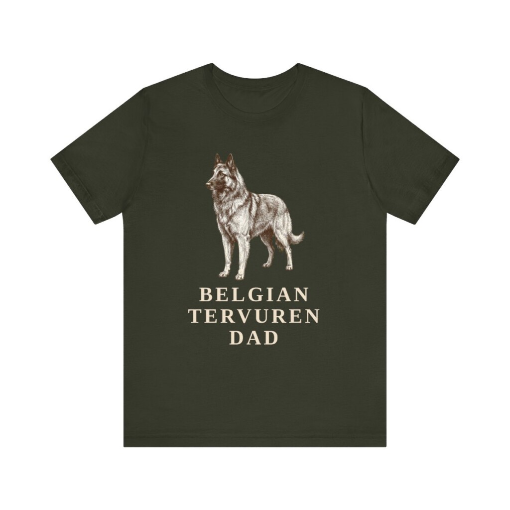 Belgian Tervuren Dad Shirt, Vintage Dog Sketch Tee, Dog Dad Gift Belgian Tervuren Dad Shirt, Vintage Dog Sketch Tee, Dog Dad Gift