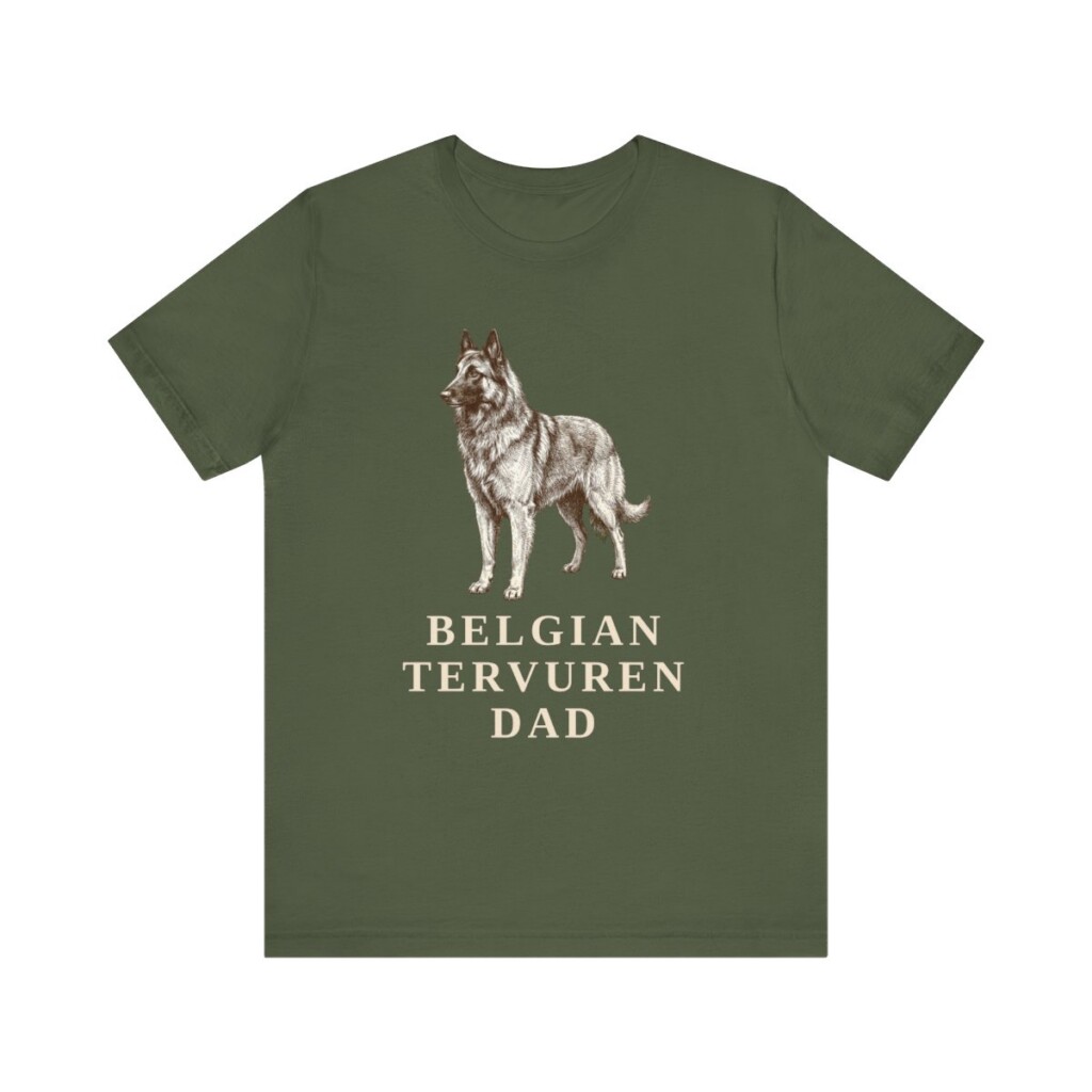Belgian Tervuren Dad Shirt, Vintage Dog Sketch Tee, Dog Dad Gift Belgian Tervuren Dad Shirt, Vintage Dog Sketch Tee, Dog Dad Gift
