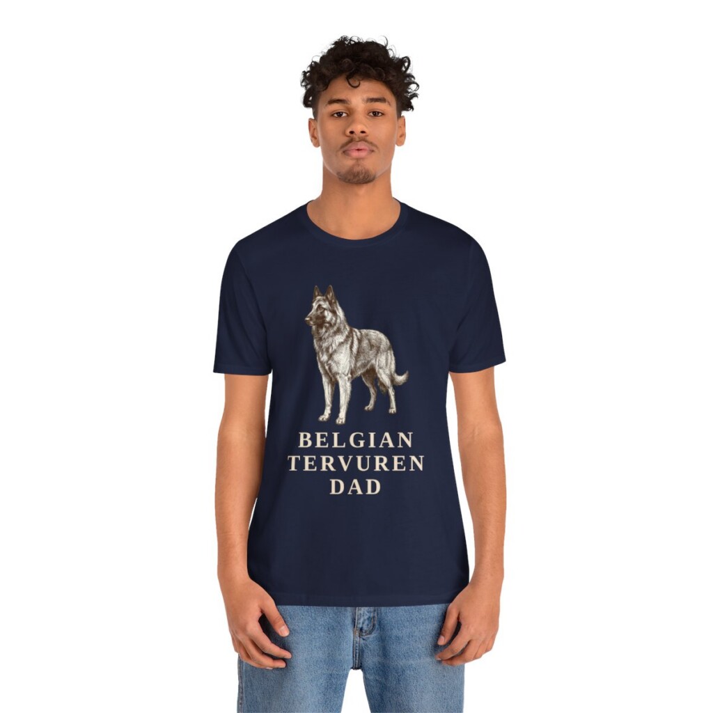 Belgian Tervuren Dad Shirt, Vintage Dog Sketch Tee, Dog Dad Gift Belgian Tervuren Dad Shirt, Vintage Dog Sketch Tee, Dog Dad Gift