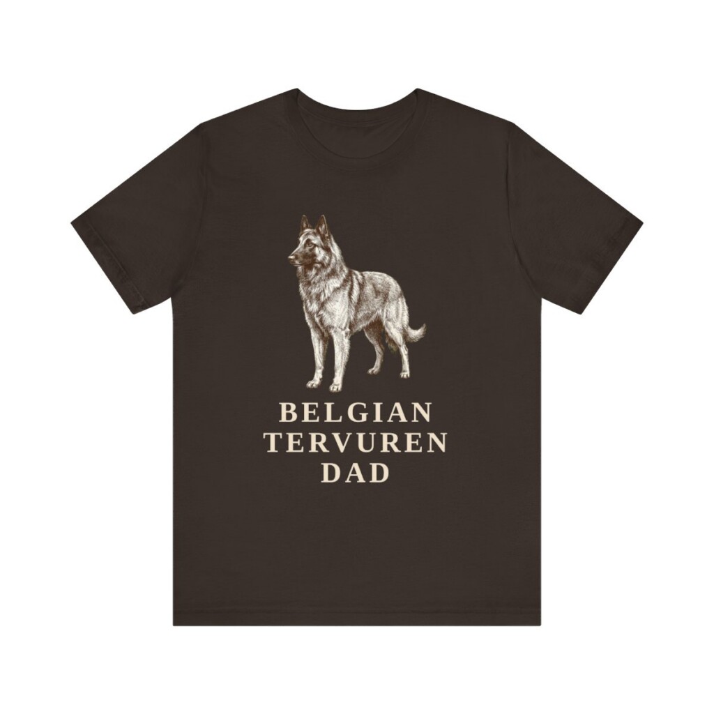 Belgian Tervuren Dad Shirt, Vintage Dog Sketch Tee, Dog Dad Gift Belgian Tervuren Dad Shirt, Vintage Dog Sketch Tee, Dog Dad Gift