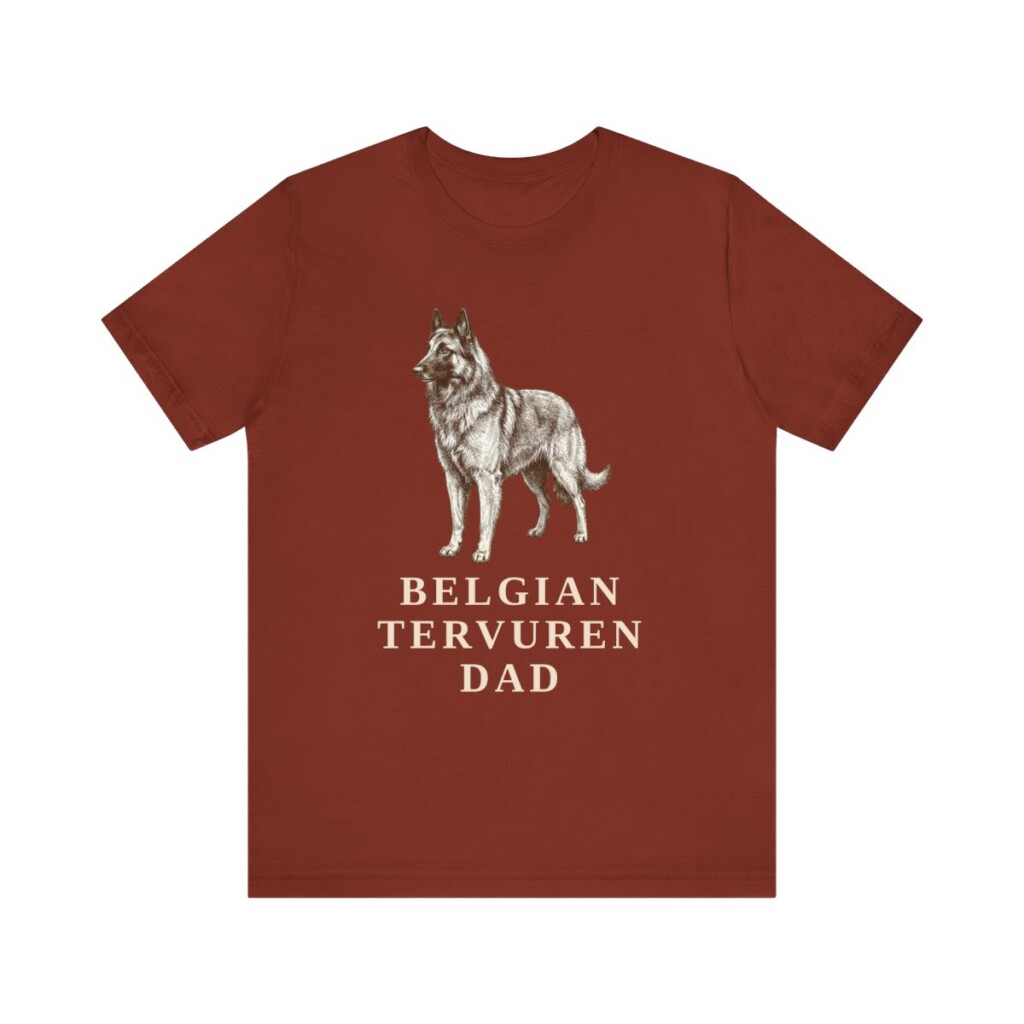 Belgian Tervuren Dad Shirt, Vintage Dog Sketch Tee, Dog Dad Gift Belgian Tervuren Dad Shirt, Vintage Dog Sketch Tee, Dog Dad Gift