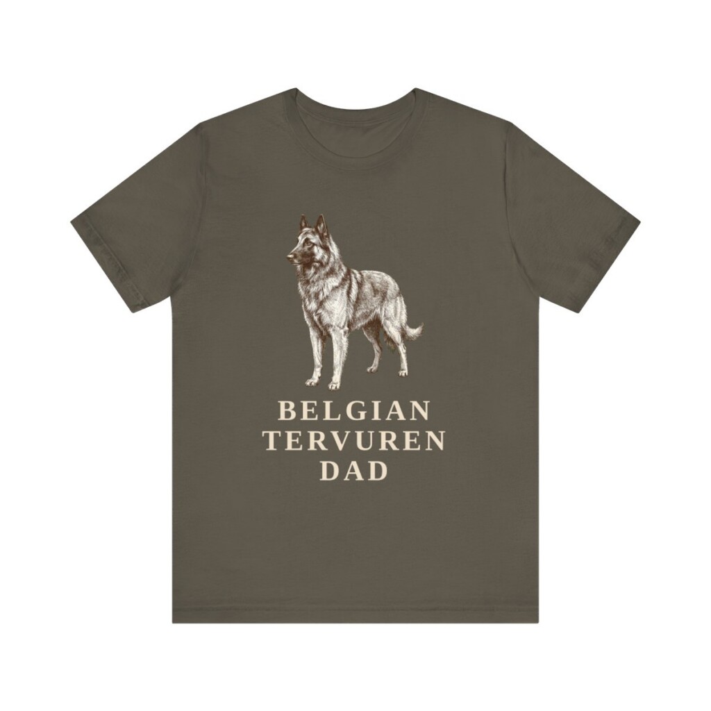 Belgian Tervuren Dad Shirt, Vintage Dog Sketch Tee, Dog Dad Gift Belgian Tervuren Dad Shirt, Vintage Dog Sketch Tee, Dog Dad Gift