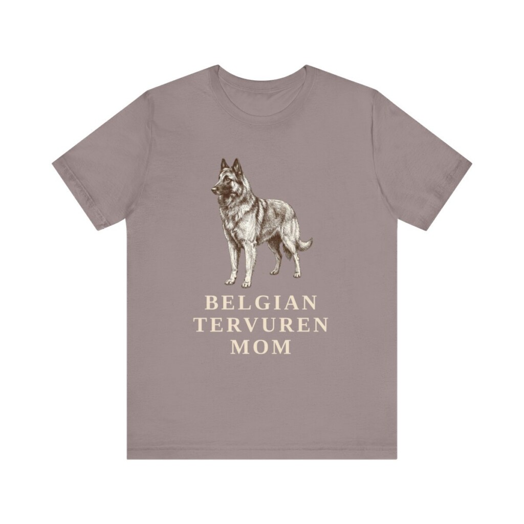 Belgian Tervuren Mom Shirt, Vintage Dog Sketch Tee, Dog Mom Gift