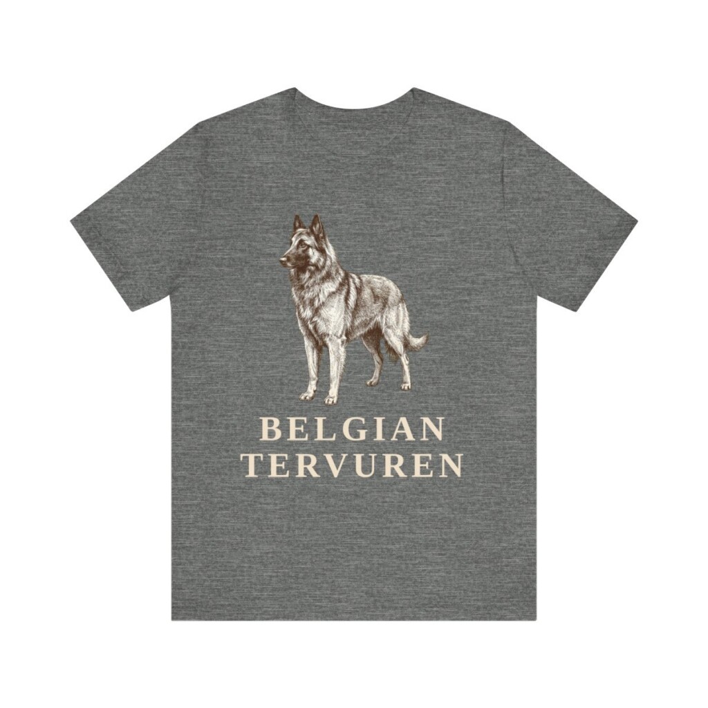 Belgian Tervuren Shirt, Vintage Dog Sketch Tee, Dog Lover Gift Belgian Tervuren Shirt, Vintage Dog Sketch Tee, Dog Lover Gift