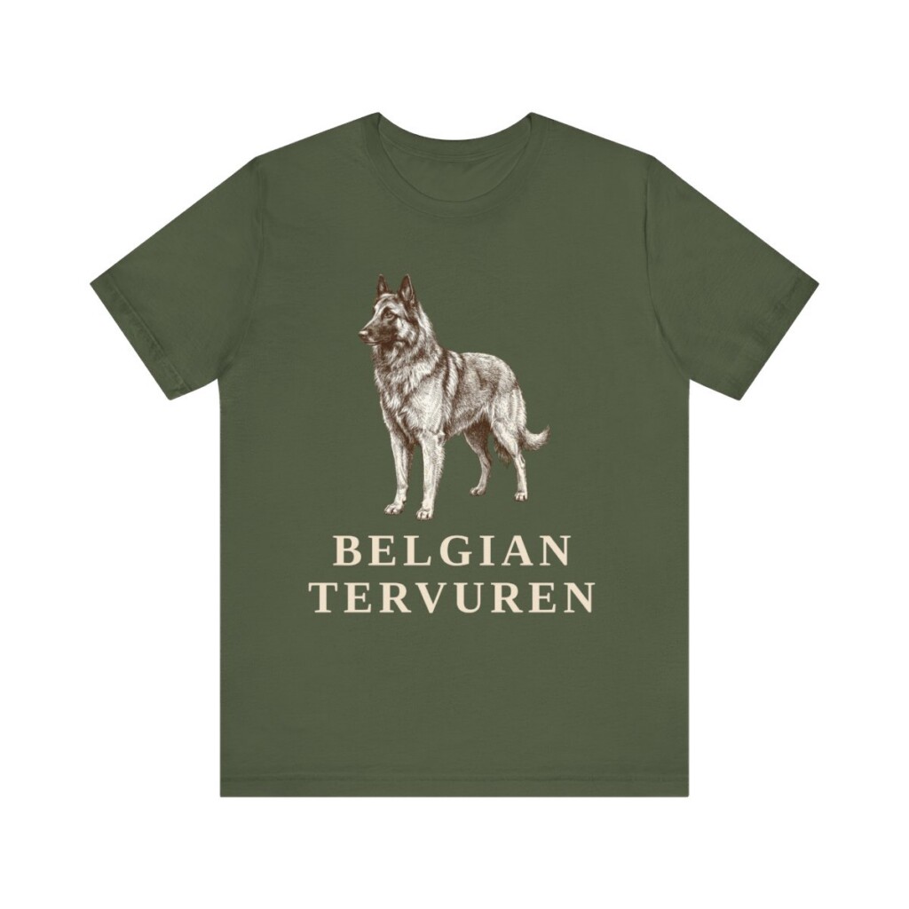 Belgian Tervuren Shirt, Vintage Dog Sketch Tee, Dog Lover Gift Belgian Tervuren Shirt, Vintage Dog Sketch Tee, Dog Lover Gift
