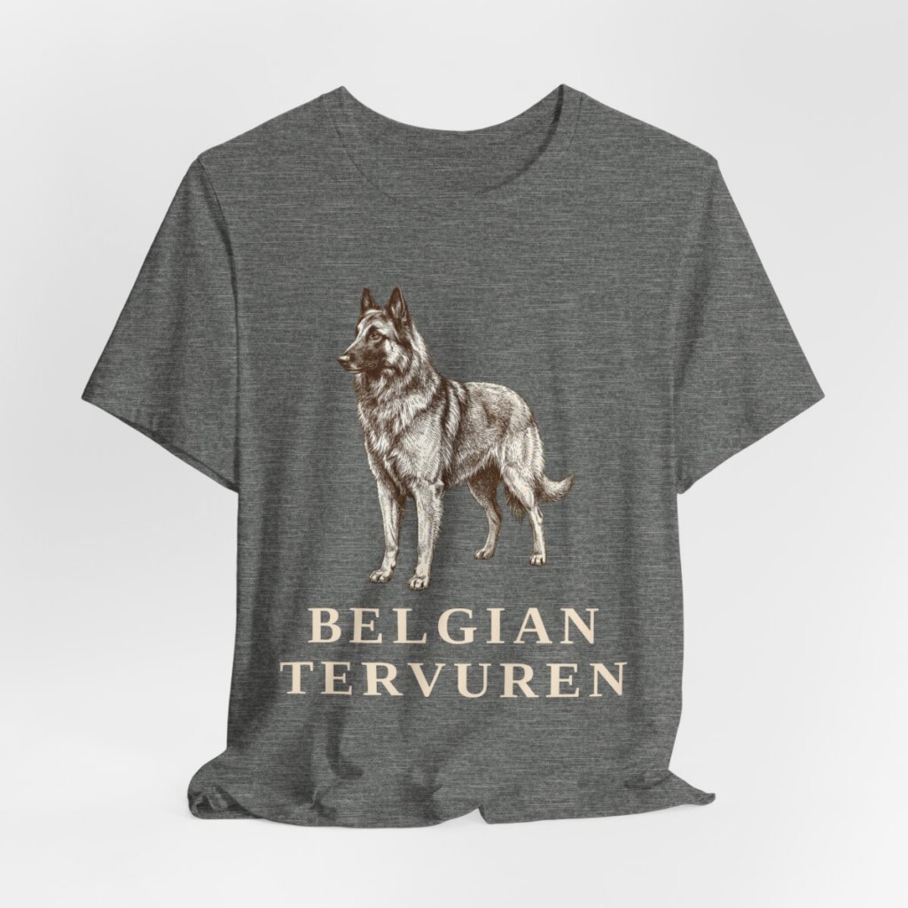 Belgian Tervuren Shirt, Vintage Dog Sketch Tee, Dog Lover Gift Belgian Tervuren Shirt, Vintage Dog Sketch Tee, Dog Lover Gift