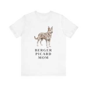 Berger Picard Mom Shirt, Vintage Dog Sketch Tee, Dog Mom Gift