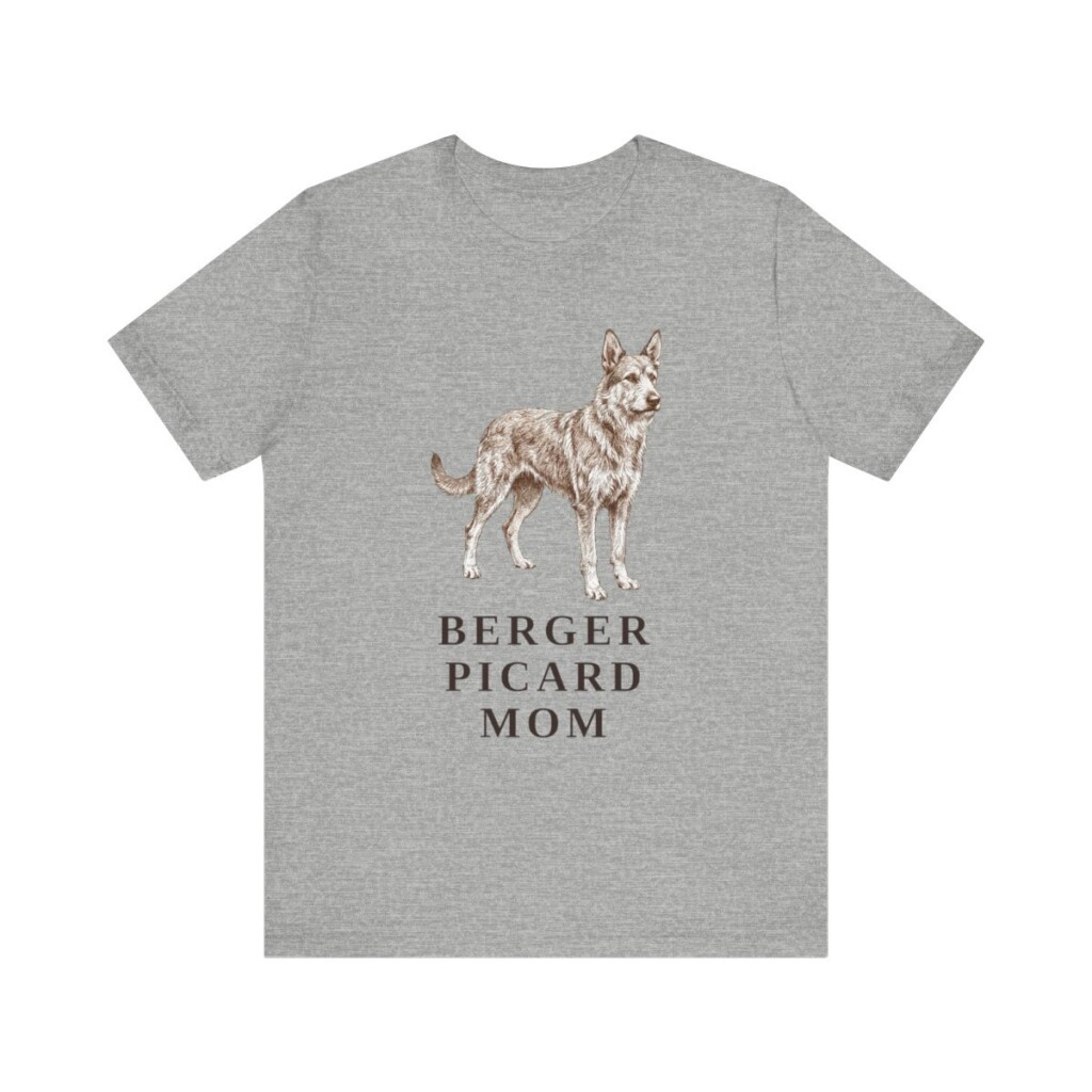 Berger Picard Mom Shirt, Vintage Dog Sketch Tee, Dog Mom Gift