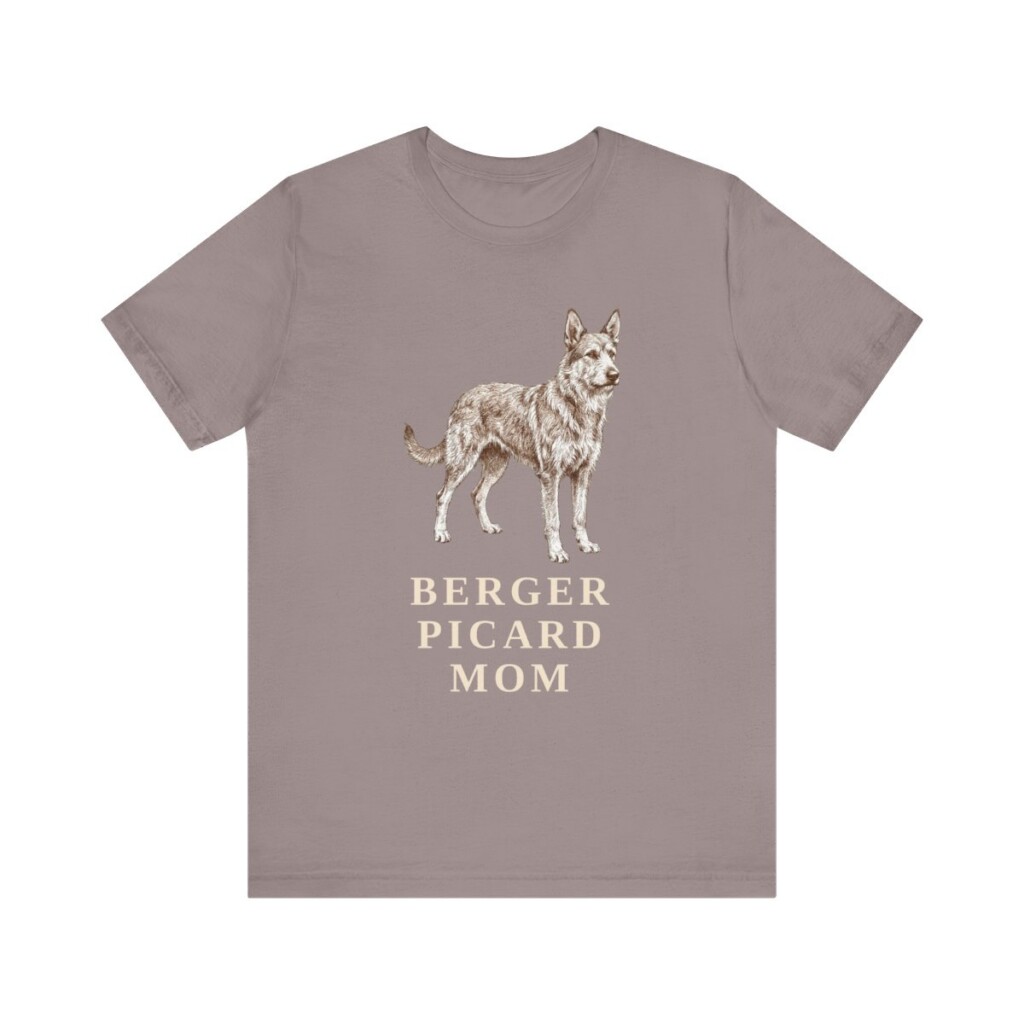 Berger Picard Mom Shirt, Vintage Dog Sketch Tee, Dog Mom Gift
