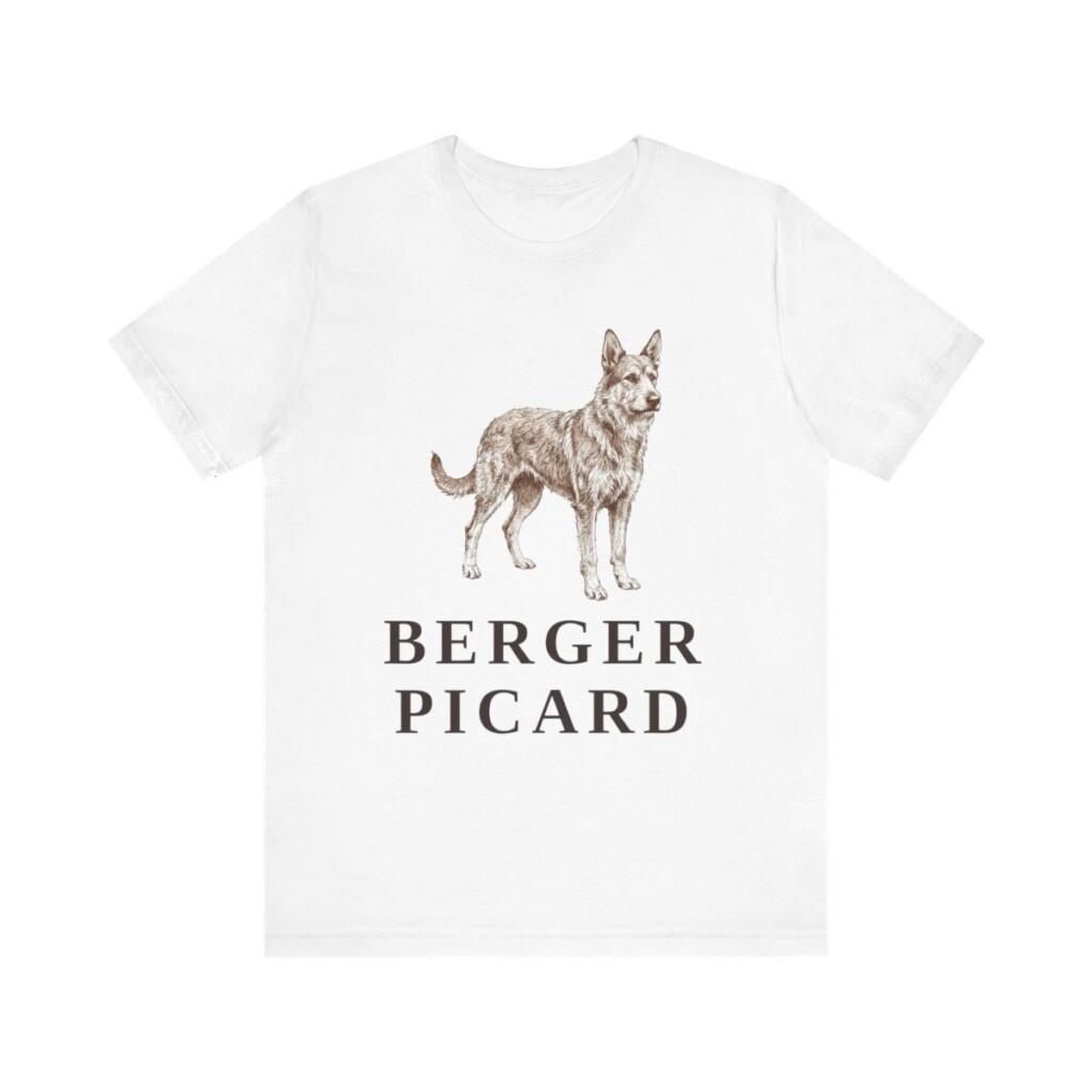Berger Picard Shirt, Vintage Dog Sketch Tee, Dog Lover Gift Berger Picard Shirt, Vintage Dog Sketch Tee, Dog Lover Gift