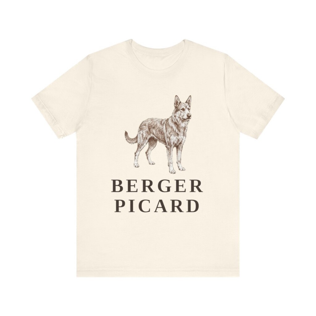 Berger Picard Shirt, Vintage Dog Sketch Tee, Dog Lover Gift Berger Picard Shirt, Vintage Dog Sketch Tee, Dog Lover Gift