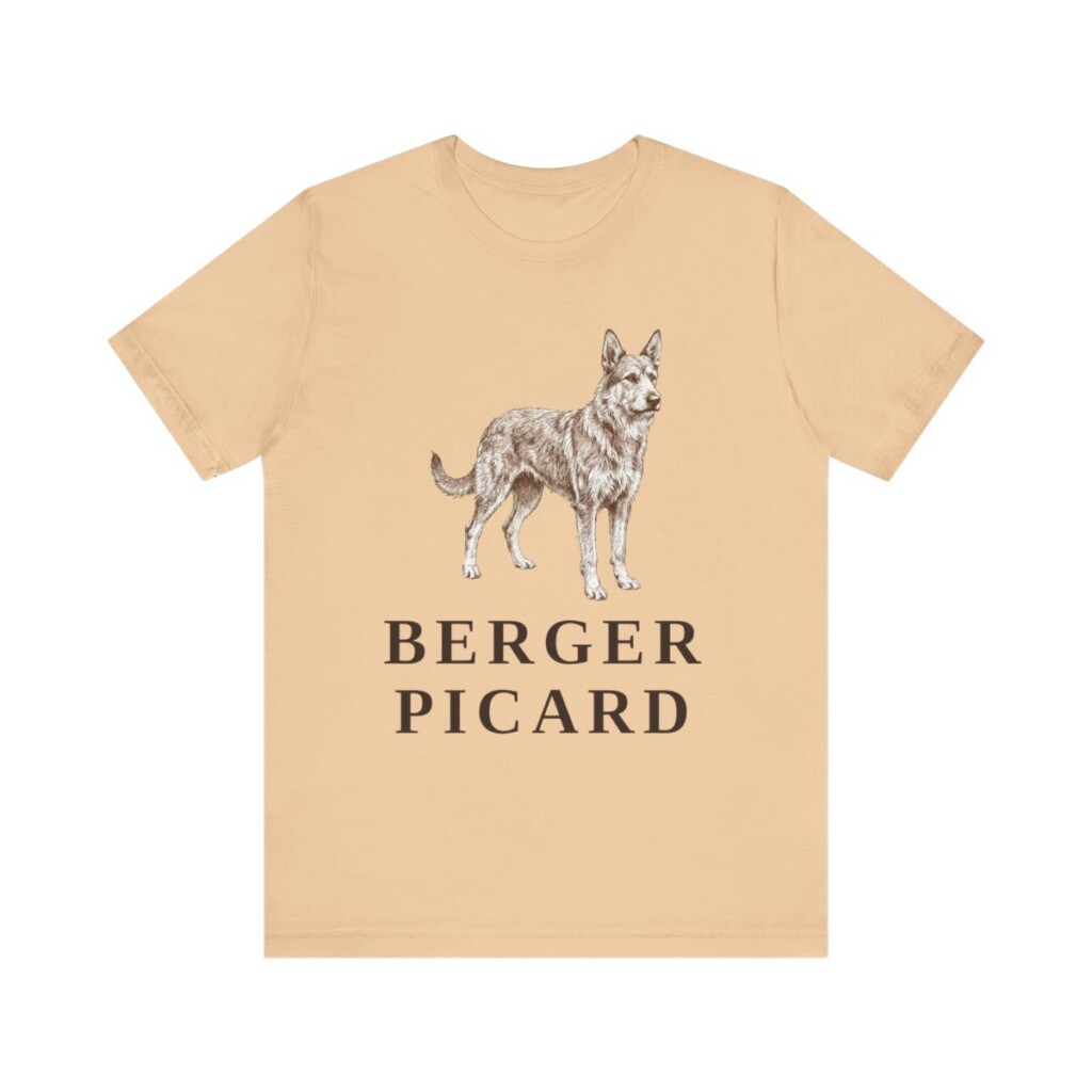 Berger Picard Shirt, Vintage Dog Sketch Tee, Dog Lover Gift Berger Picard Shirt, Vintage Dog Sketch Tee, Dog Lover Gift