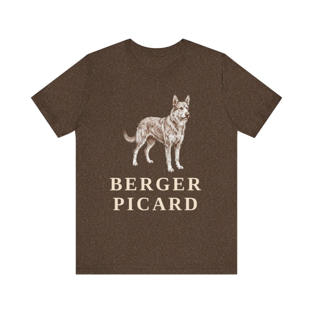Berger Picard Shirt, Vintage Dog Sketch Tee, Dog Lover Gift Berger Picard Shirt, Vintage Dog Sketch Tee, Dog Lover Gift