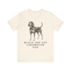 Black and Tan Coonhound Dad Shirt, Vintage Dog Sketch Tee, Dog Dad Gift