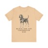 Black and Tan Coonhound Dad Shirt, Vintage Dog Sketch Tee, Dog Dad Gift