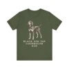Black and Tan Coonhound Dad Shirt, Vintage Dog Sketch Tee, Dog Dad Gift