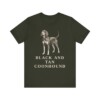 Black and Tan Coonhound Shirt, Vintage Dog Sketch Tee, Dog Lover Gift
