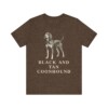 Black and Tan Coonhound Shirt, Vintage Dog Sketch Tee, Dog Lover Gift