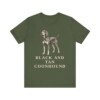Black and Tan Coonhound Shirt, Vintage Dog Sketch Tee, Dog Lover Gift