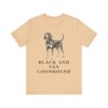 Black and Tan Coonhound Shirt, Vintage Dog Sketch Tee, Dog Lover Gift