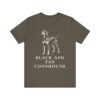 Black and Tan Coonhound Shirt, Vintage Dog Sketch Tee, Dog Lover Gift