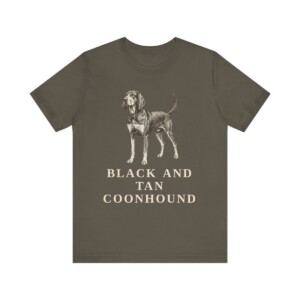 Black and Tan Coonhound Shirt, Vintage Dog Sketch Tee, Dog Lover Gift