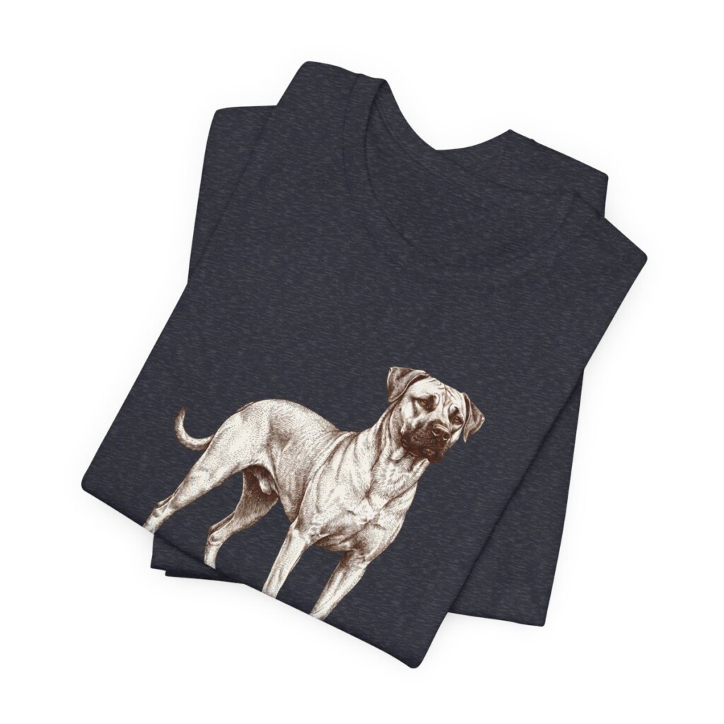 Black Mouth Cur Dad Shirt, Vintage Dog Sketch Tee, Dog Dad Gift