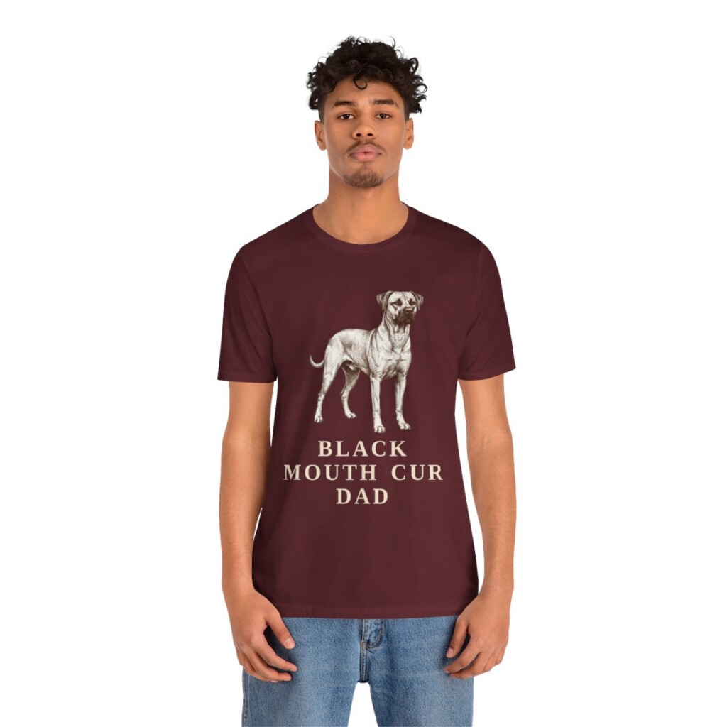 Black Mouth Cur Dad Shirt, Vintage Dog Sketch Tee, Dog Dad Gift