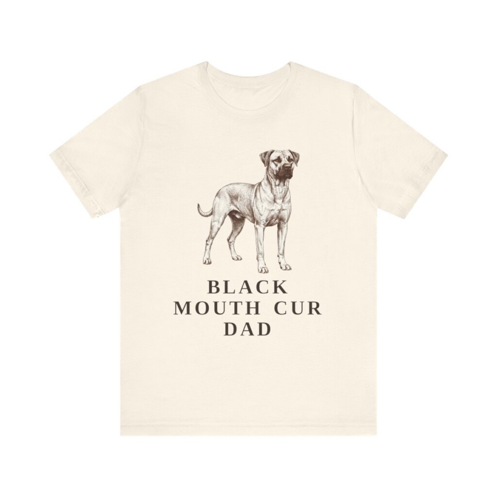 Black Mouth Cur Dad Shirt, Vintage Dog Sketch Tee, Dog Dad Gift