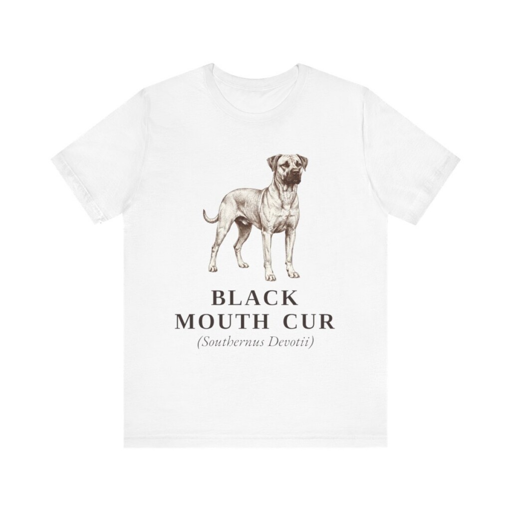 Black Mouth Cur Latin Shirt, Vintage Dog Sketch Tee, Dog Latin Gift