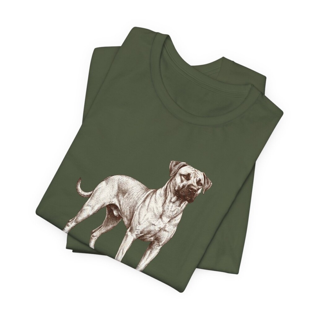 Black Mouth Cur Latin Shirt, Vintage Dog Sketch Tee, Dog Latin Gift