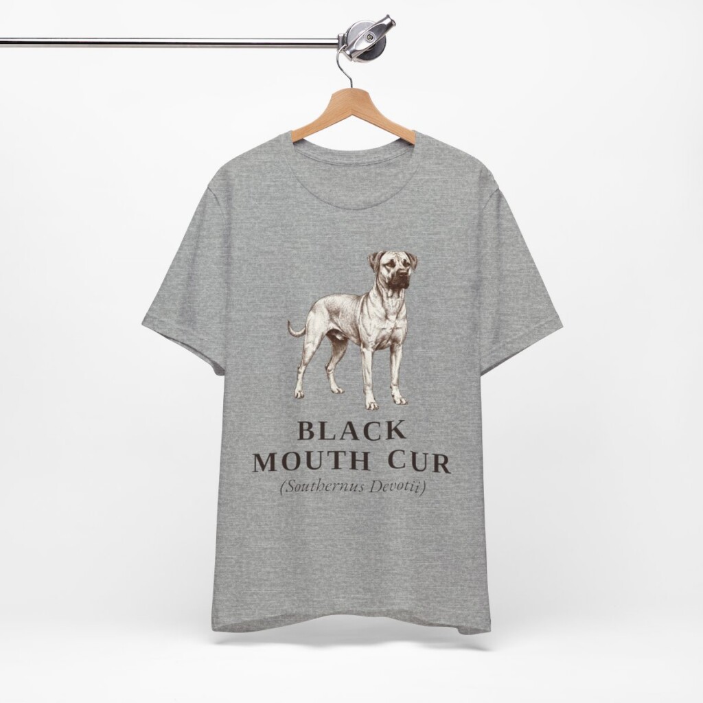 Black Mouth Cur Latin Shirt, Vintage Dog Sketch Tee, Dog Latin Gift