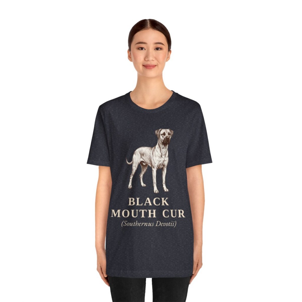 Black Mouth Cur Latin Shirt, Vintage Dog Sketch Tee, Dog Latin Gift