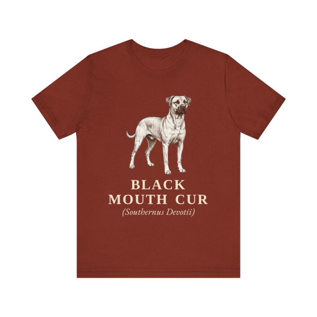 Black Mouth Cur Latin Shirt, Vintage Dog Sketch Tee, Dog Latin Gift