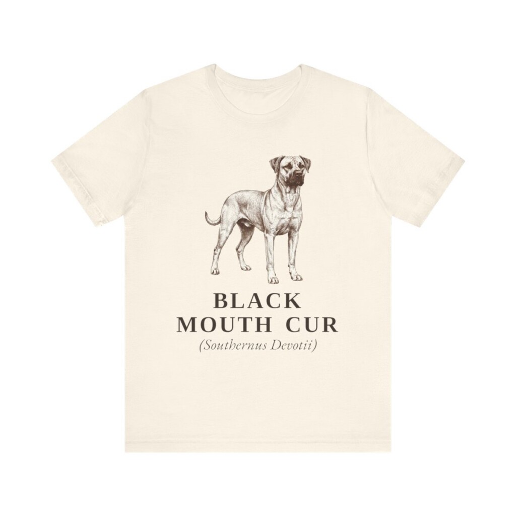 Black Mouth Cur Latin Shirt, Vintage Dog Sketch Tee, Dog Latin Gift