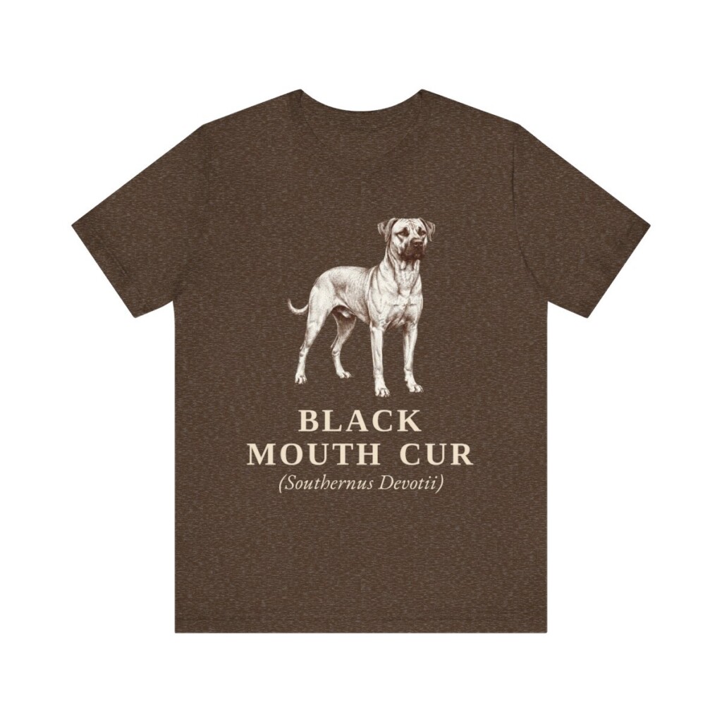 Black Mouth Cur Latin Shirt, Vintage Dog Sketch Tee, Dog Latin Gift