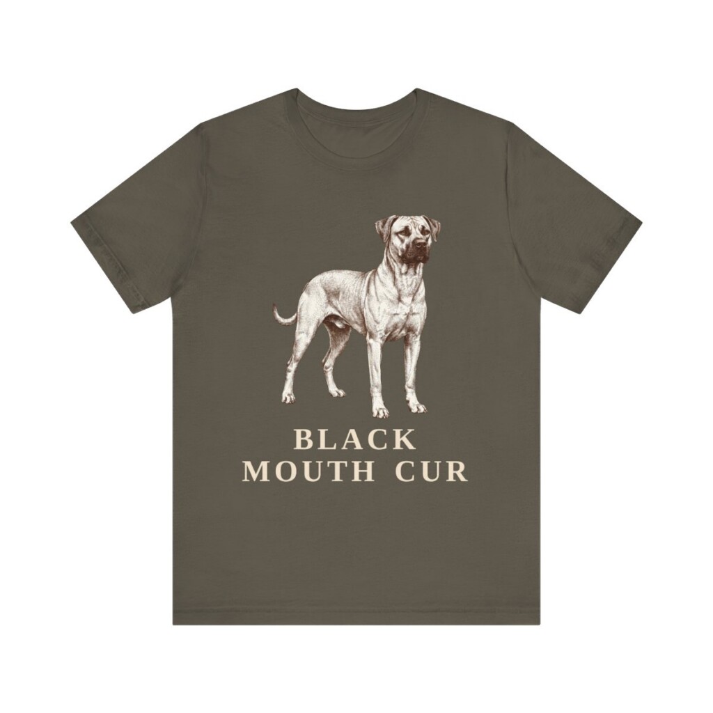 Black Mouth Cur Shirt, Vintage Dog Sketch Tee, Dog Lover Gift