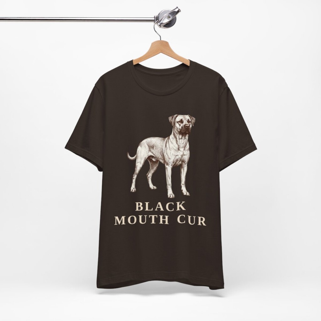 Black Mouth Cur Shirt, Vintage Dog Sketch Tee, Dog Lover Gift