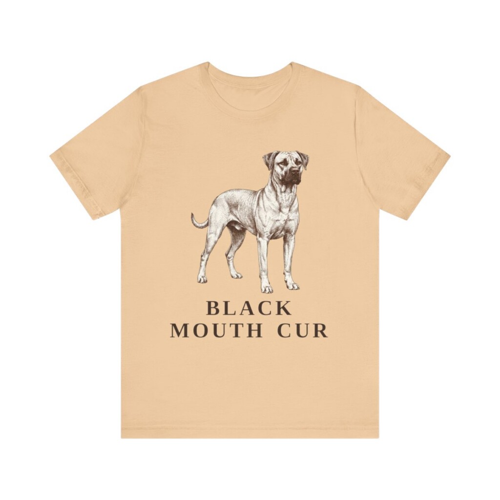 Black Mouth Cur Shirt, Vintage Dog Sketch Tee, Dog Lover Gift
