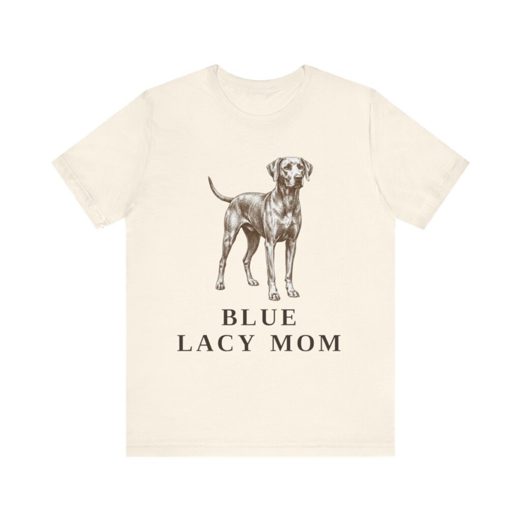 Blue Lacy Mom Shirt, Vintage Dog Sketch Tee, Dog Mom Gift