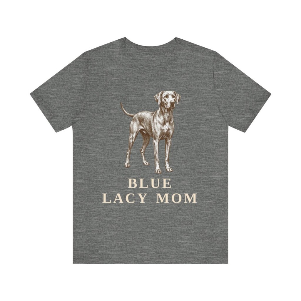 Blue Lacy Mom Shirt, Vintage Dog Sketch Tee, Dog Mom Gift