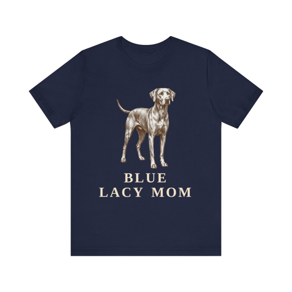 Blue Lacy Mom Shirt, Vintage Dog Sketch Tee, Dog Mom Gift