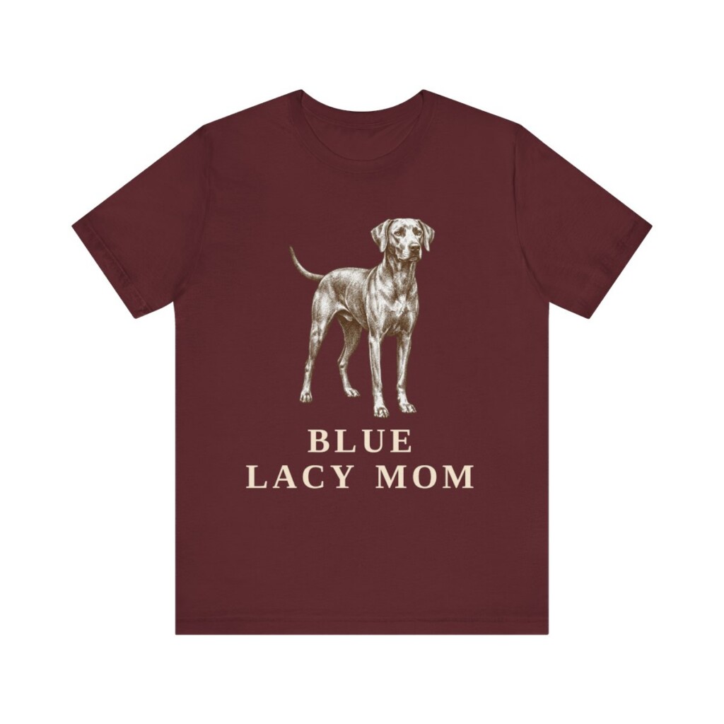 Blue Lacy Mom Shirt, Vintage Dog Sketch Tee, Dog Mom Gift