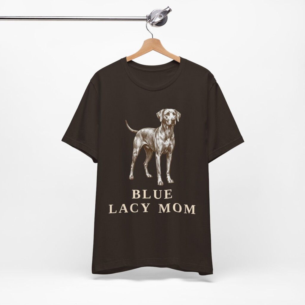 Blue Lacy Mom Shirt, Vintage Dog Sketch Tee, Dog Mom Gift