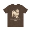 Bolognese Dad Shirt, Vintage Dog Sketch Tee, Dog Dad Gift