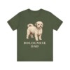 Bolognese Dad Shirt, Vintage Dog Sketch Tee, Dog Dad Gift